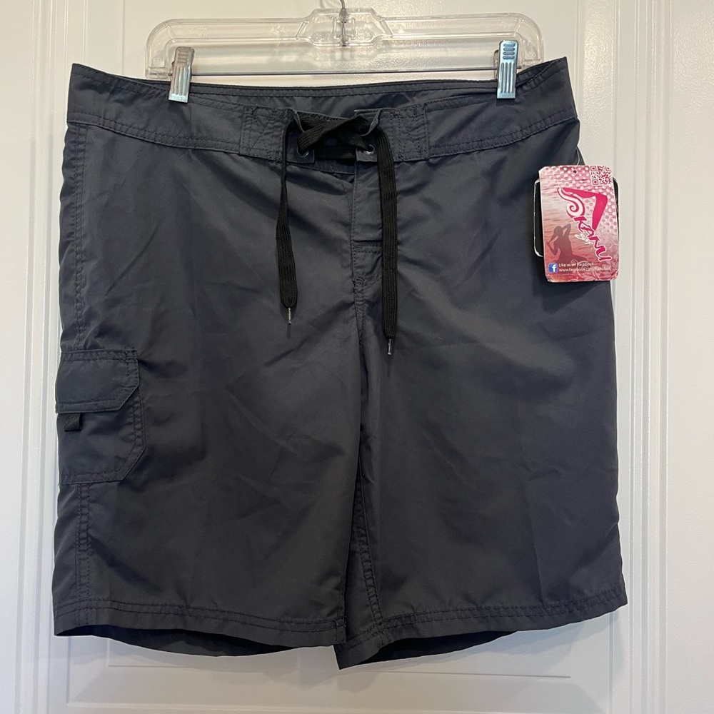 Kanu Surf Women's Marina Activewear  Boardshort Black NWT